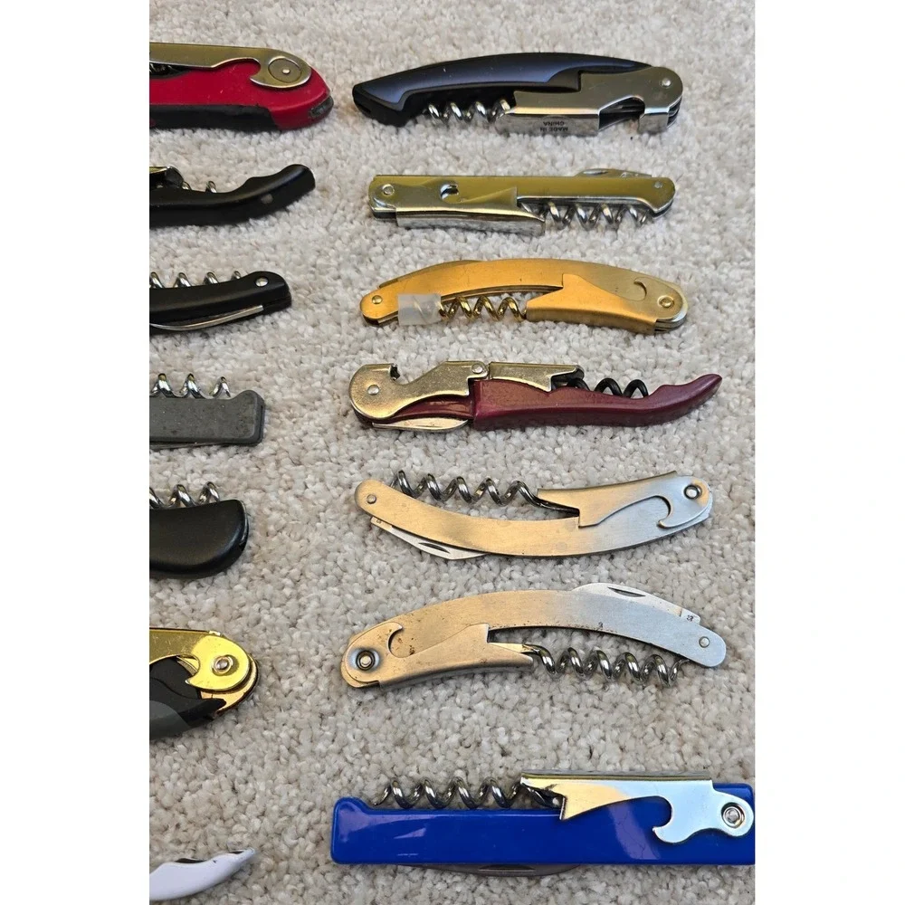 21 Wine Bottle Opener Corkscrew Lot Waiters Keys Bar Restaurant Bartender Bulk